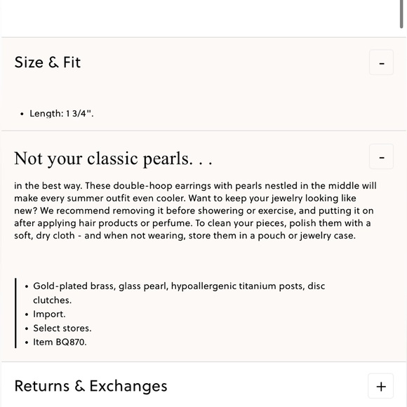 *NWT* J. Crew Pearl double-hoop earrings - Picture 2 of 5